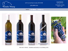 Tablet Screenshot of corraleswinery.com